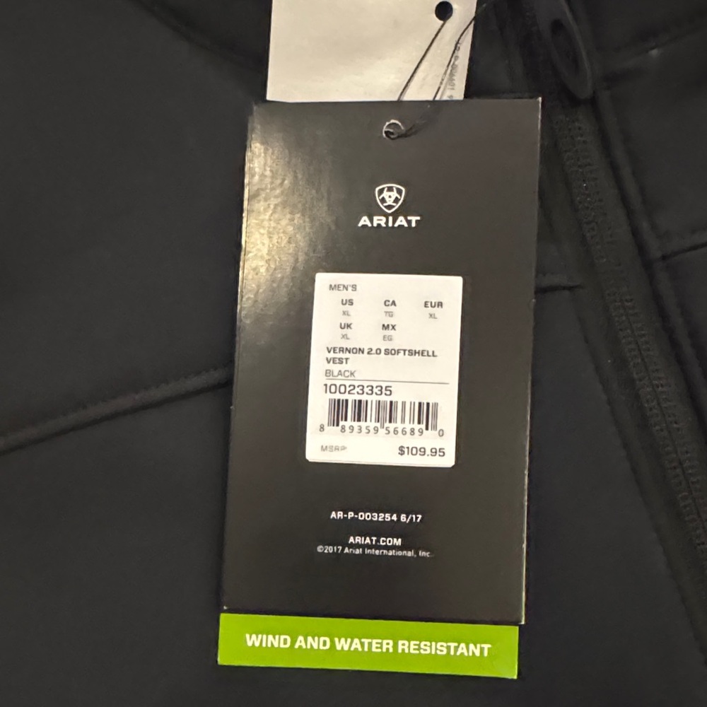 Ariat Men's Dark Softshell Vest - Picture 2 of 2